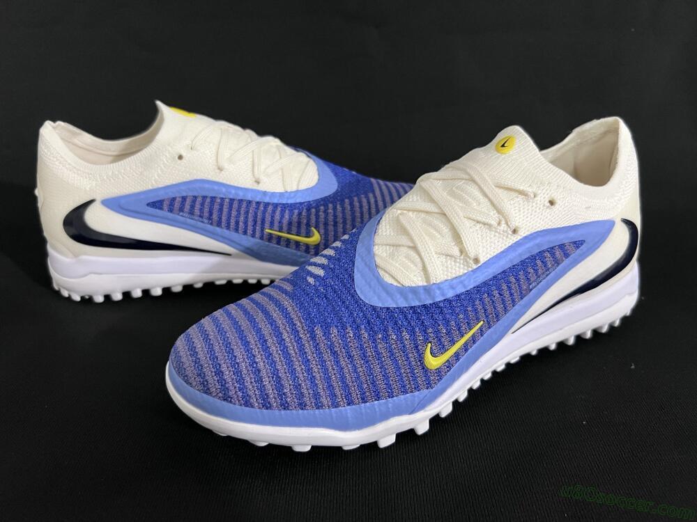 Nike Phantom 6 Elite TF Artificial Turf Soccer Shoes - Blue/White/Jade