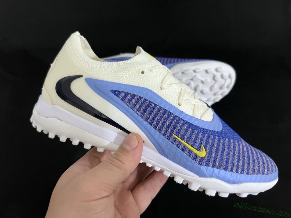 Nike Phantom 6 Elite TF Artificial Turf Soccer Shoes - Blue/White/Jade