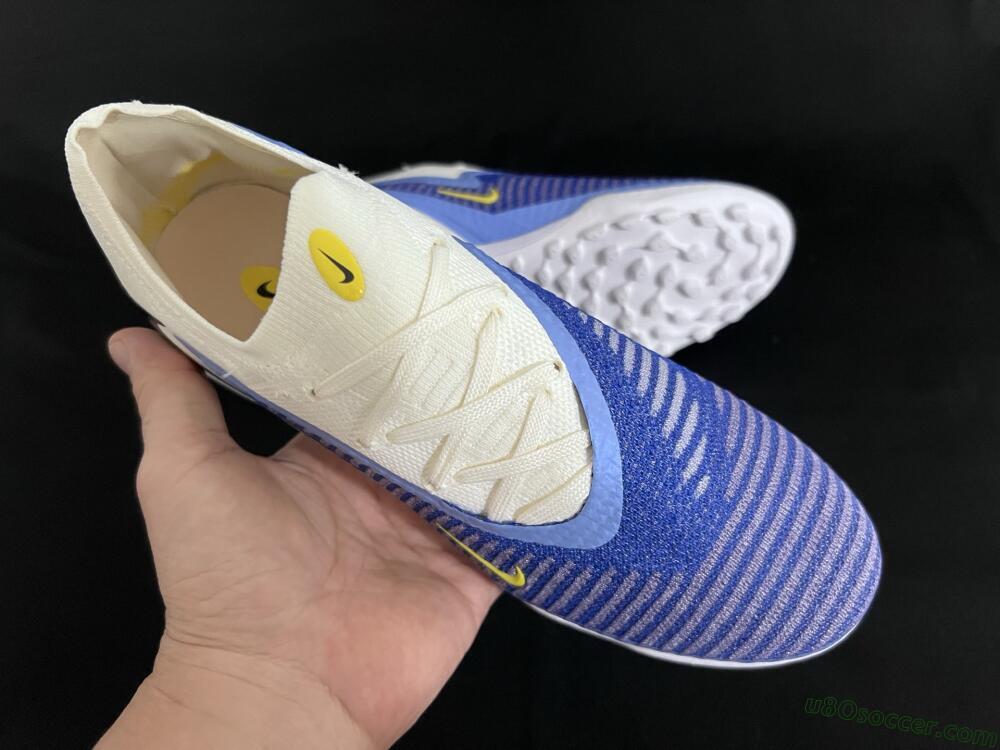 Nike Phantom 6 Elite TF Artificial Turf Soccer Shoes - Blue/White/Jade