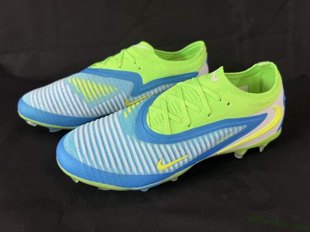 Nike Phantom 6 Low Elite FG Firm Ground Soccer Cleats - Blue/Yellow/White