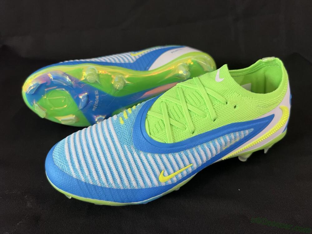 Nike Phantom 6 Low Elite FG Firm Ground Soccer Cleats - Blue/Yellow/White