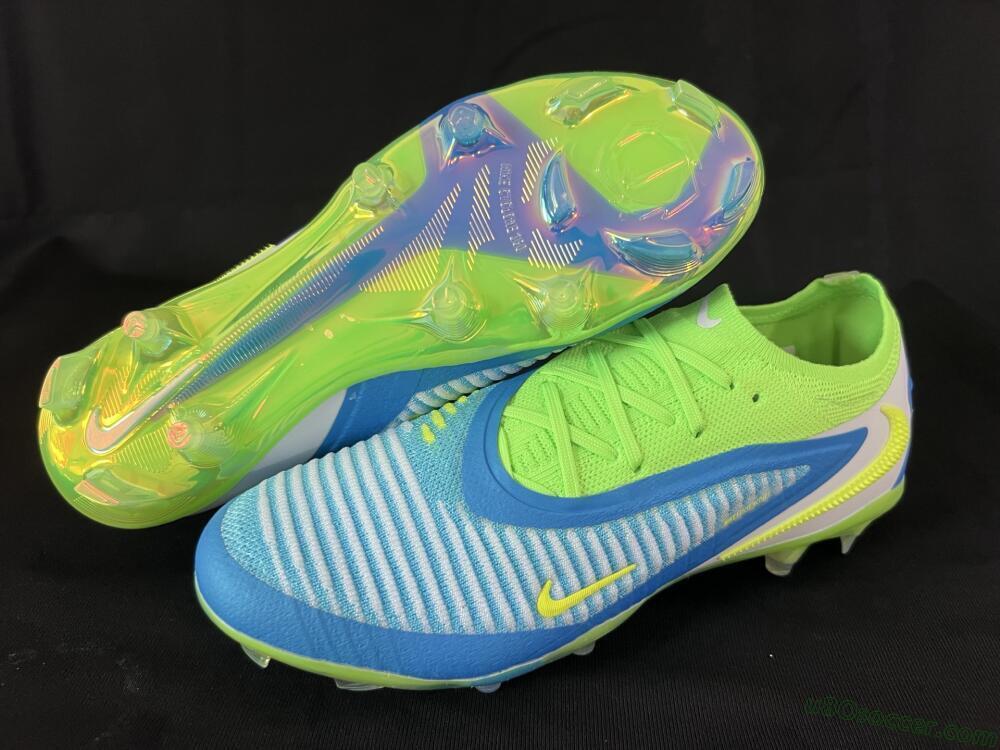 Nike Phantom 6 Low Elite FG Firm Ground Soccer Cleats - Blue/Yellow/White
