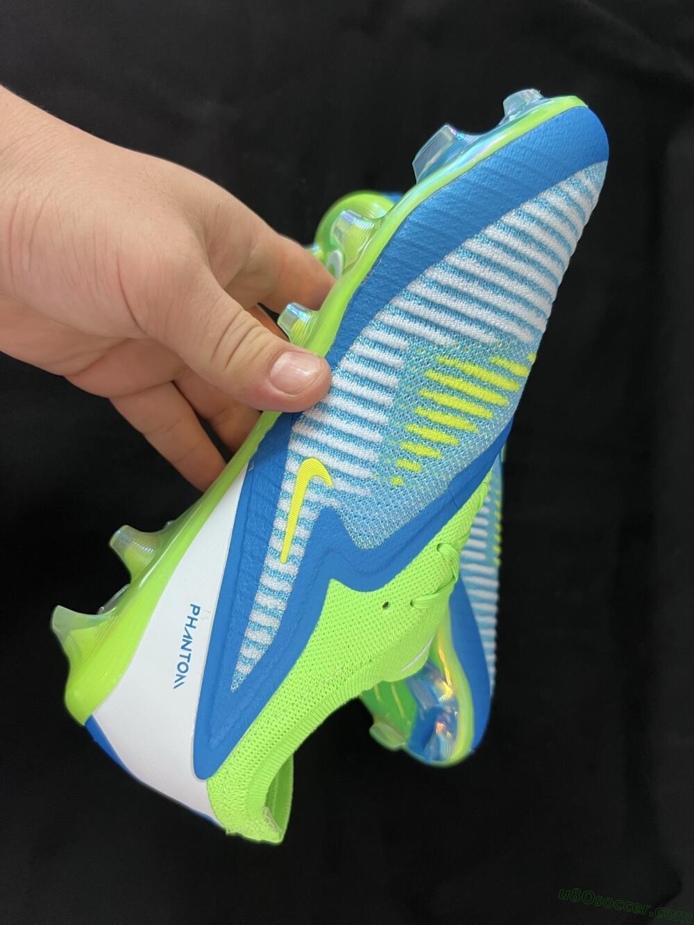 Nike Phantom 6 Low Elite FG Firm Ground Soccer Cleats - Blue/Yellow/White
