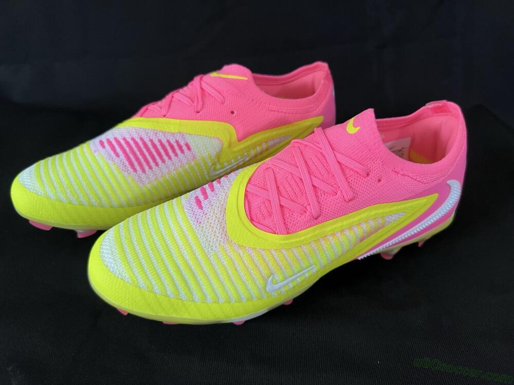 Nike Phantom 6 Low Elite FG Firm Ground Soccer Cleats - Yellow/Pink/White