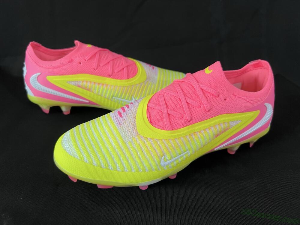 Nike Phantom 6 Low Elite FG Firm Ground Soccer Cleats - Yellow/Pink/White