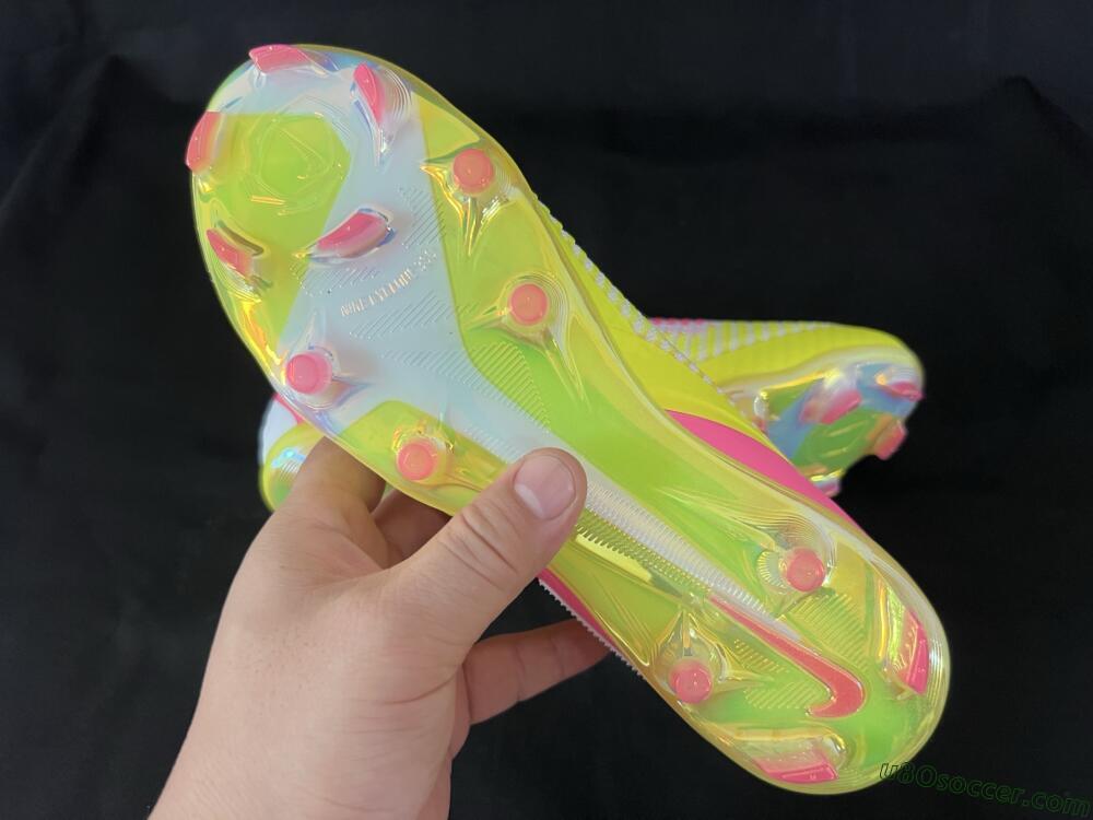 Nike Phantom 6 Low Elite FG Firm Ground Soccer Cleats - Yellow/Pink/White