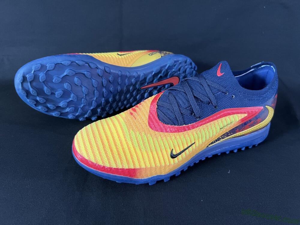 Nike Phantom 6 Elite TF Artificial Turf Soccer Shoes - Yellow/Red/Blue