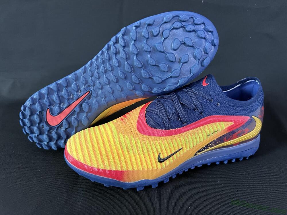Nike Phantom 6 Elite TF Artificial Turf Soccer Shoes - Yellow/Red/Blue