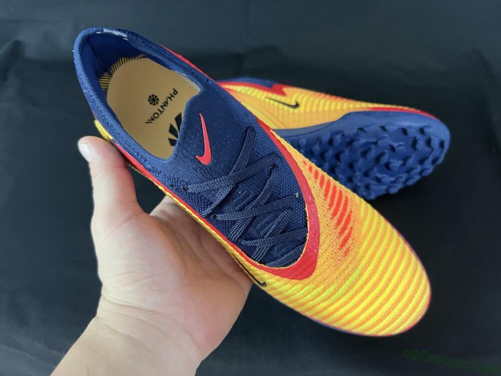Nike Phantom 6 Elite TF Artificial Turf Soccer Shoes - Yellow/Red/Blue