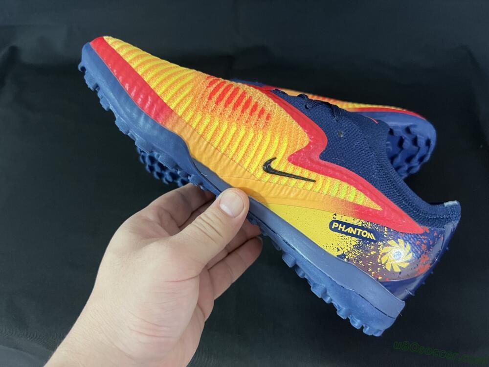 Nike Phantom 6 Elite TF Artificial Turf Soccer Shoes - Yellow/Red/Blue