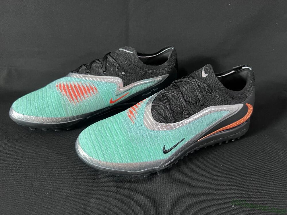 Nike Phantom 6 Elite TF Artificial Turf Soccer Shoes - Jade/Silver/Black