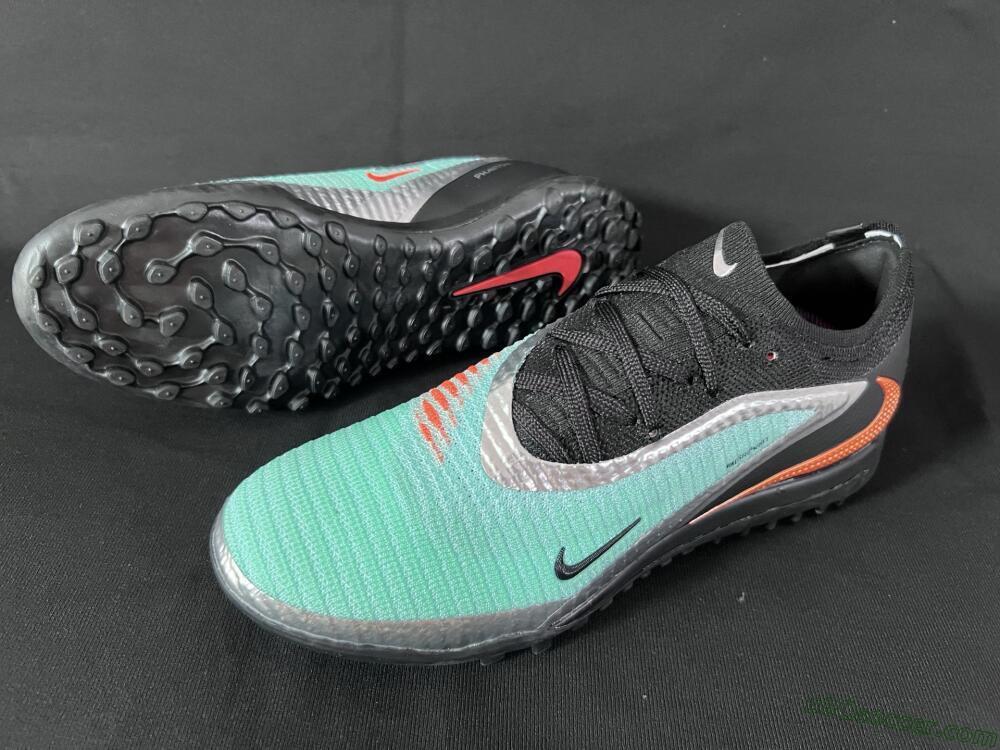 Nike Phantom 6 Elite TF Artificial Turf Soccer Shoes - Jade/Silver/Black