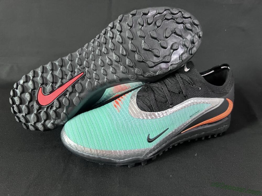 Nike Phantom 6 Elite TF Artificial Turf Soccer Shoes - Jade/Silver/Black