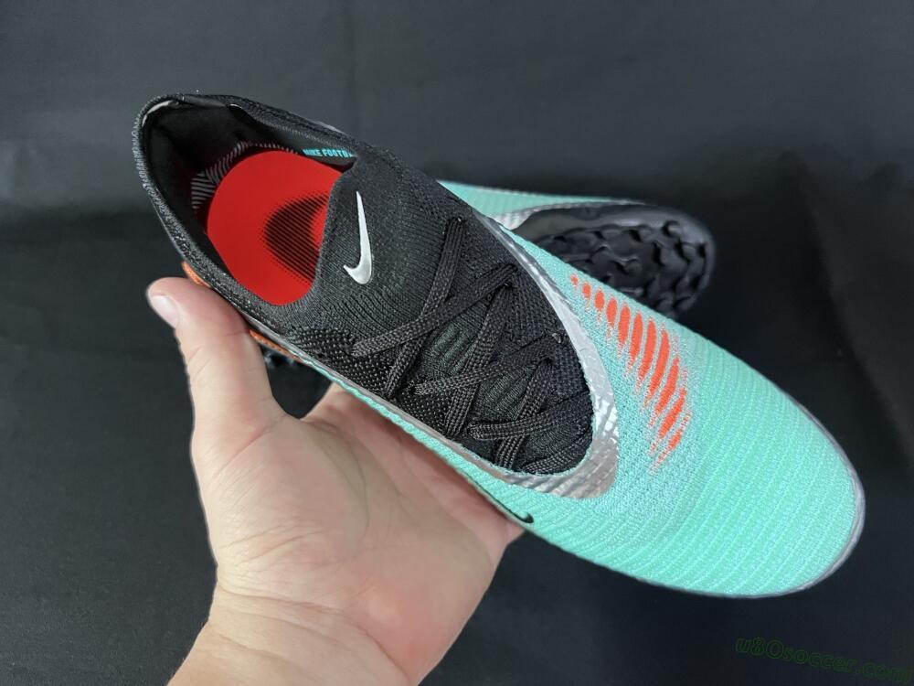Nike Phantom 6 Elite TF Artificial Turf Soccer Shoes - Jade/Silver/Black