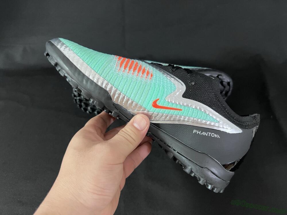 Nike Phantom 6 Elite TF Artificial Turf Soccer Shoes - Jade/Silver/Black