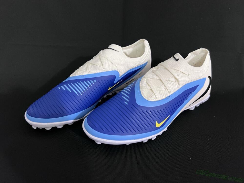 Nike Phantom 6 Low Elite TF Artificial Turf Soccer Shoes - Blue/White/Black
