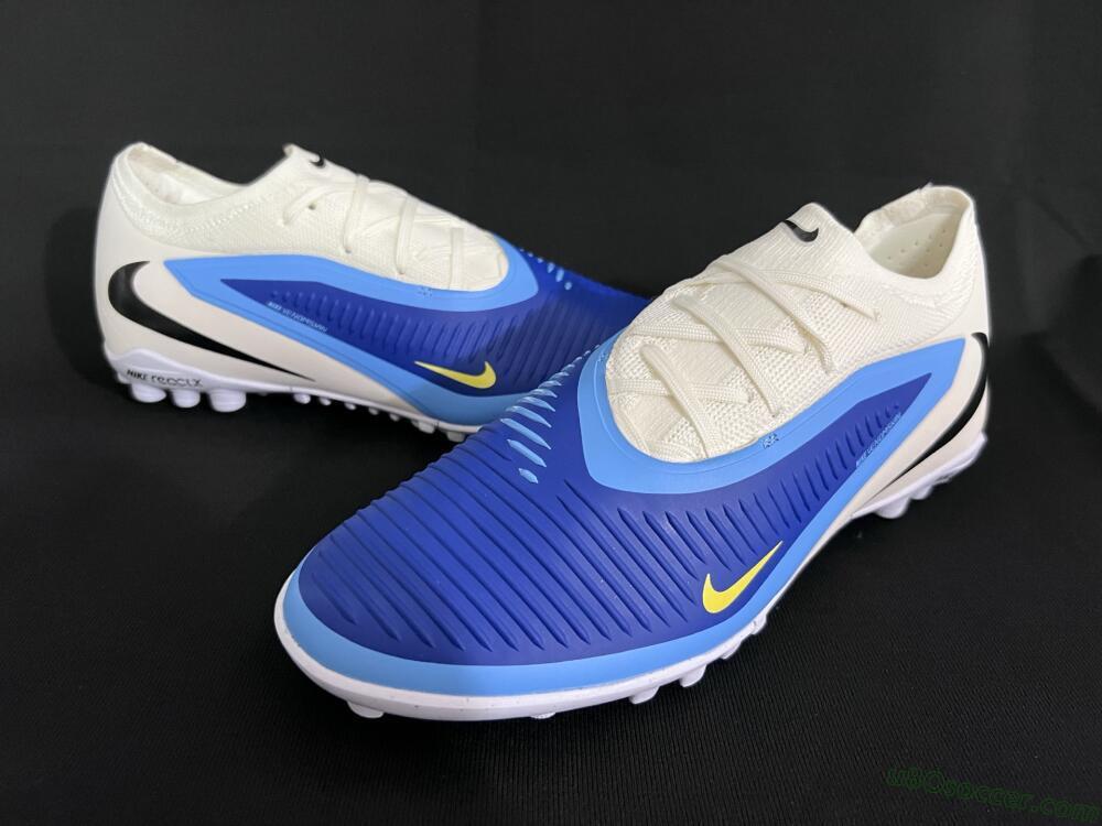 Nike Phantom 6 Low Elite TF Artificial Turf Soccer Shoes - Blue/White/Black