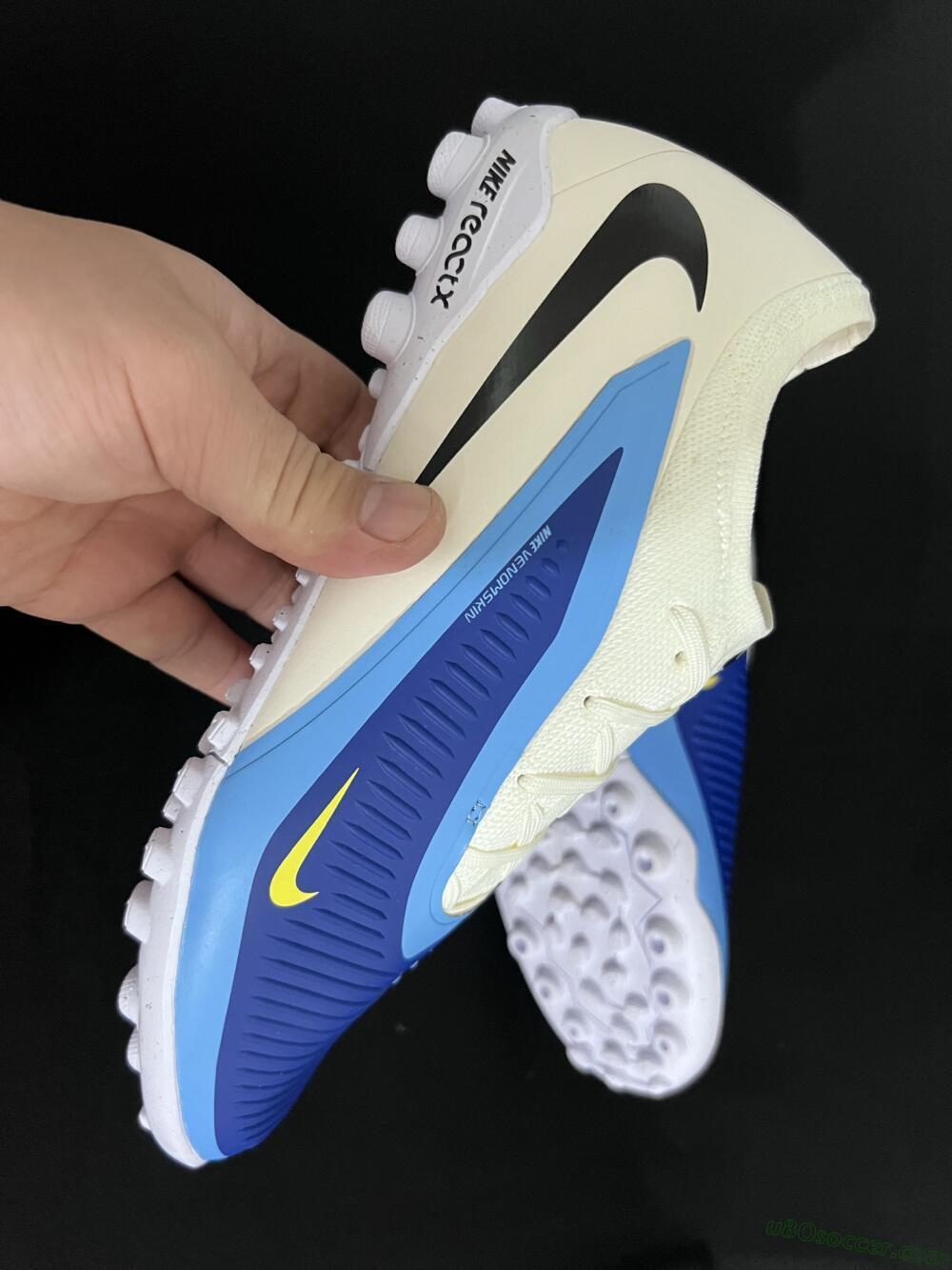 Nike Phantom 6 Low Elite TF Artificial Turf Soccer Shoes - Blue/White/Black