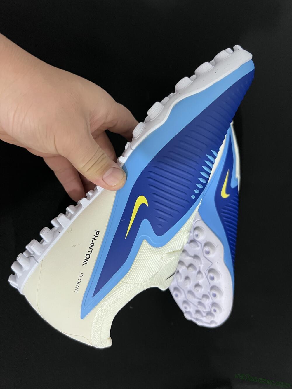 Nike Phantom 6 Low Elite TF Artificial Turf Soccer Shoes - Blue/White/Black