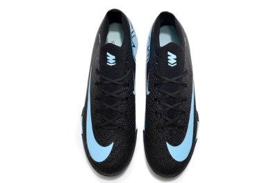 Nike Air Zoom Mercurial Vapor 16 Elite TF Artificial Turf Soccer Shoes - Black/Ice Blue/Dusk Black