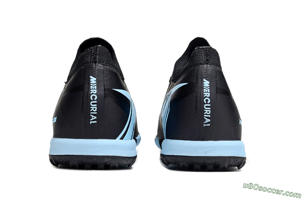 Nike Air Zoom Mercurial Vapor 16 Elite TF Artificial Turf Soccer Shoes - Black/Ice Blue/Dusk Black 5