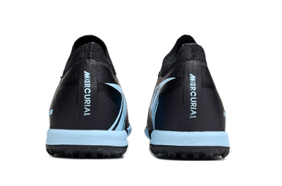 Nike Air Zoom Mercurial Vapor 16 Elite TF Artificial Turf Soccer Shoes - Black/Ice Blue/Dusk Black
