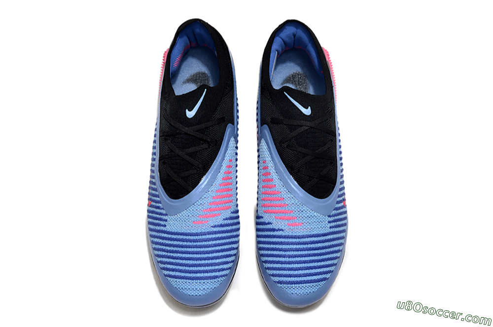 Nike Phantom 6 Low Elite FG Firm Ground Soccer Cleats - Blue/Vibrant Blue/Hot Pink 4
