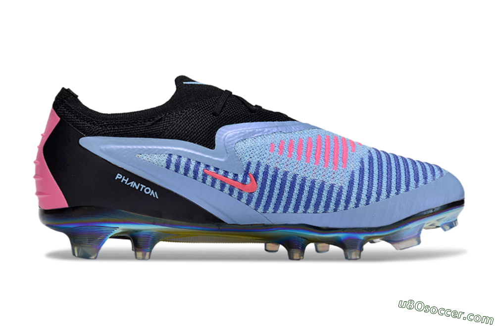 Nike Phantom 6 Low Elite FG Firm Ground Soccer Cleats - Blue/Vibrant Blue/Hot Pink 7