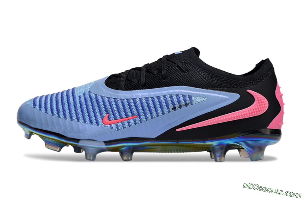 Nike Phantom 6 Low Elite FG Firm Ground Soccer Cleats - Blue/Vibrant Blue/Hot Pink 2