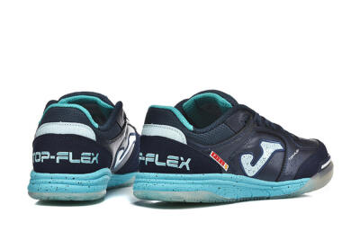 Joma Top Flex IC Indoor & Futsal Soccer Shoes - Navy/Aqua Mist/Deep Ocean