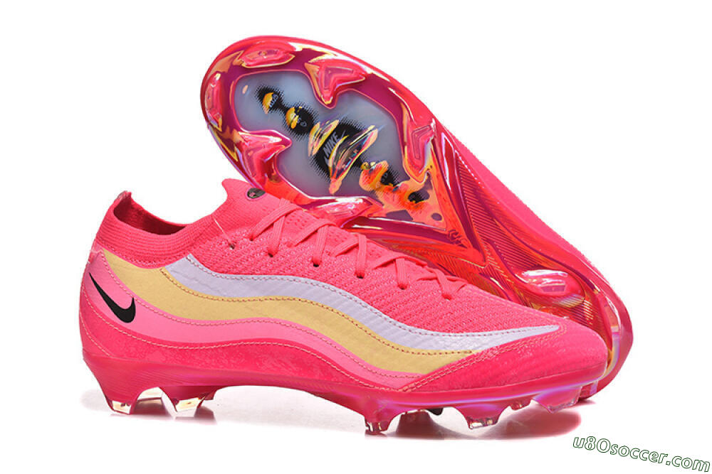 Nike Air Zoom Mercurial Vapor 16 Elite FG Firm Ground Soccer Cleats - Pink/Sunset Orange/Neon Yellow 1