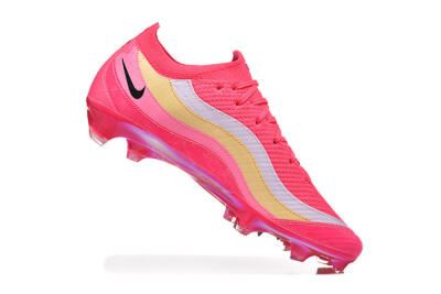Nike Air Zoom Mercurial Vapor 16 Elite FG Firm Ground Soccer Cleats - Pink/Sunset Orange/Neon Yellow