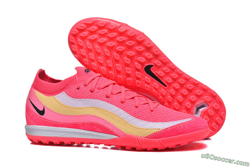 Nike Air Zoom Mercurial Vapor 16 Elite TF Artificial Turf Soccer Shoes - Pink/Vibrant Pink/Soft Yellow 1