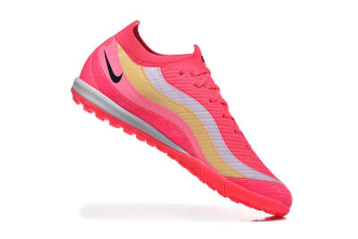 Nike Air Zoom Mercurial Vapor 16 Elite TF Artificial Turf Soccer Shoes - Pink/Vibrant Pink/Soft Yellow