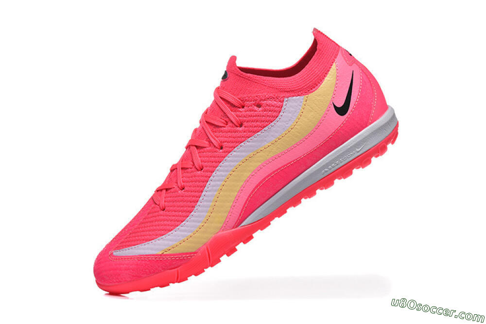 Nike Air Zoom Mercurial Vapor 16 Elite TF Artificial Turf Soccer Shoes - Pink/Vibrant Pink/Soft Yellow 8