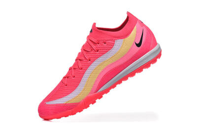 Nike Air Zoom Mercurial Vapor 16 Elite TF Artificial Turf Soccer Shoes - Pink/Vibrant Pink/Soft Yellow