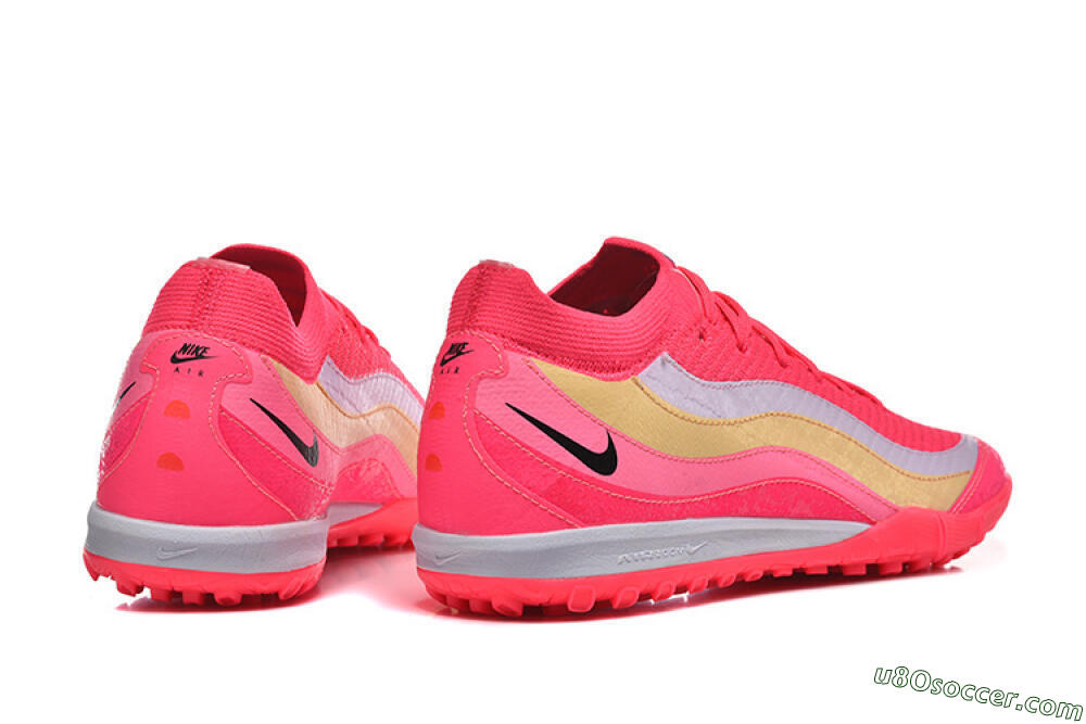 Nike Air Zoom Mercurial Vapor 16 Elite TF Artificial Turf Soccer Shoes - Pink/Vibrant Pink/Soft Yellow 9