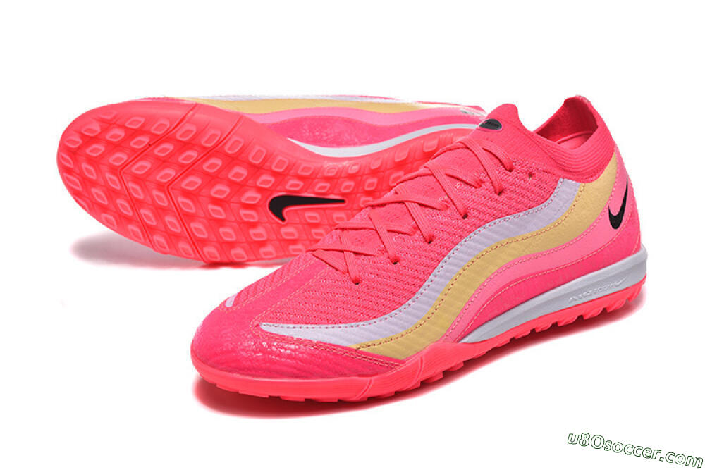 Nike Air Zoom Mercurial Vapor 16 Elite TF Artificial Turf Soccer Shoes - Pink/Vibrant Pink/Soft Yellow 3