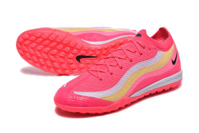 Nike Air Zoom Mercurial Vapor 16 Elite TF Artificial Turf Soccer Shoes - Pink/Vibrant Pink/Soft Yellow