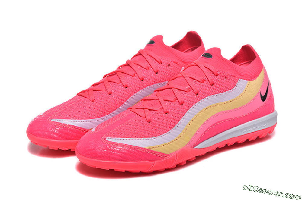 Nike Air Zoom Mercurial Vapor 16 Elite TF Artificial Turf Soccer Shoes - Pink/Vibrant Pink/Soft Yellow 5