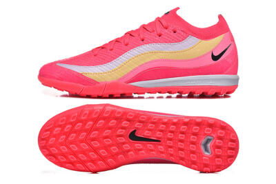 Nike Air Zoom Mercurial Vapor 16 Elite TF Artificial Turf Soccer Shoes - Pink/Vibrant Pink/Soft Yellow