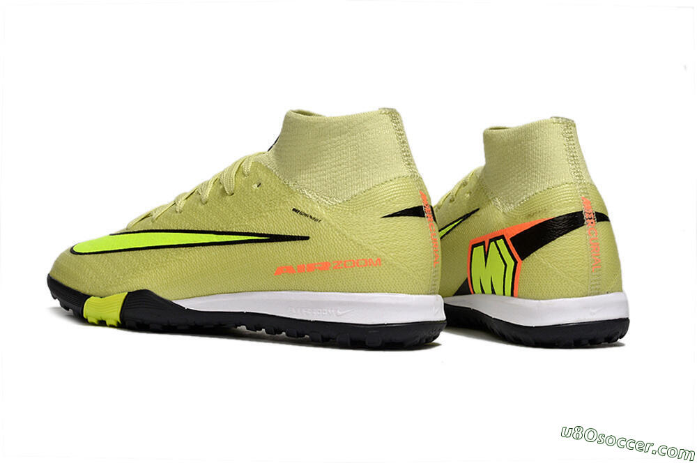Nike Air Zoom Mercurial Superfly 10 Elite TF Artificial Turf Soccer Shoes - Yellow/Lime Blast/Black Shadow 4