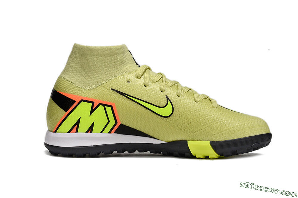 Nike Air Zoom Mercurial Superfly 10 Elite TF Artificial Turf Soccer Shoes - Yellow/Lime Blast/Black Shadow 5