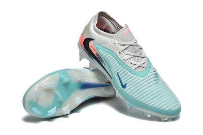 Nike Phantom 6 Low Elite FG Firm Ground Soccer Cleats - Aqua/Soft Blue/Coral Pink