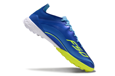 Messi x Adidas F50 Pro TF Artificial Turf Soccer Shoes - Blue/Electric Blue/Lime Green