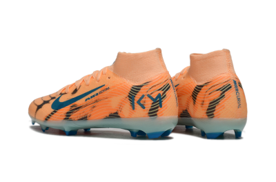Nike Air Zoom Mercurial Superfly 10 Elite FG Firm Ground Soccer Cleats - Orange/Electric Blue/Soft Pink
