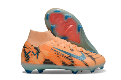 Nike Air Zoom Mercurial Superfly 10 Elite FG Firm Ground Soccer Cleats - Orange/Electric Blue/Soft Pink