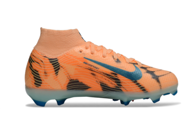 Nike Air Zoom Mercurial Superfly 10 Elite FG Firm Ground Soccer Cleats - Orange/Electric Blue/Soft Pink