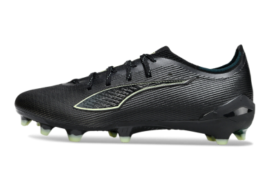 Puma Ultra Ultimate FG Firm Ground Soccer Cleats - Black/Neon Green/Charcoal Gray