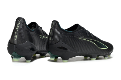Puma Ultra Ultimate FG Firm Ground Soccer Cleats - Black/Neon Green/Charcoal Gray